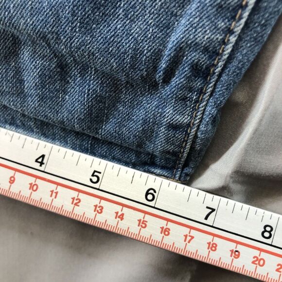 NY&C SOHO Distressed Curvy Boyfriend Stretch Denim Jeans Size 12 Women New Stain - Picture 14 of 15